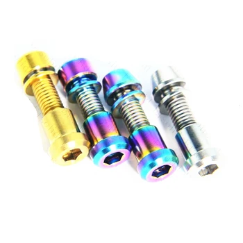 Titanium Bolts M5 X16 18 20mm Stigma Head with Washer Bolts + Nuts Ti Screw for 3t Stem Carbon Fibre Front Forking Lock 2 Sets
Titanium Bolts M5 X16 18 20mm Stigma Head with Washer Bolts + Nuts Ti Screw for 3t Stem Carbon Fibre Front Forking Lock 2 Sets