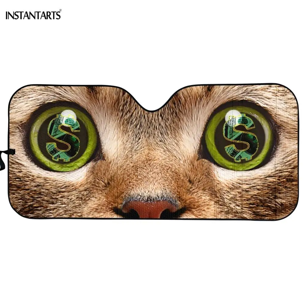 INSTANTARTS Cute 3D Cat/Kitten Eyes Money Printed Car Sunshade Universal Auto Window Windsreen Cover Sun Shade Visor Car Covers
INSTANTARTS Cute 3D Cat/Kitten Eyes Money Printed Car Sunshade Universal Auto Window Windsreen Cover Sun Shade Visor Car Covers