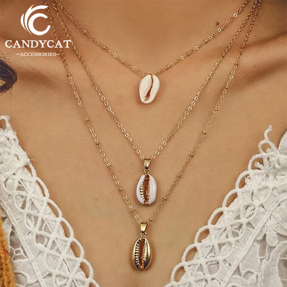 Bohemia Multi layer Chain Choker Necklace for Women Trendy Gold Color Shell Pendant Necklace boho Jewelry Birthday Beach Gifts
Bohemia Multi layer Chain Choker Necklace for Women Trendy Gold Color Shell Pendant Necklace boho Jewelry Birthday Beach Gifts