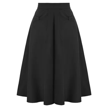 BP Skirt Women's Swing Skirt Solid Color Black/Tangerine Zipper Closure 
BP Skirt Women's Swing Skirt Solid Color Black/Tangerine Zipper Closure