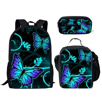 3D Butterfly Printing Custom pattern School Backpacks Set for Kids School Bags for Student Girls Book Bag Children Backpack
3D Butterfly Printing Custom pattern School Backpacks Set for Kids School Bags for Student Girls Book Bag Children Backpack