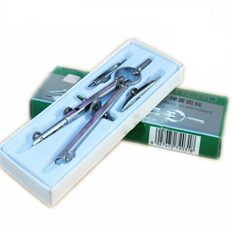 Professional Drawing Compasses Set Technical Precision School Metal Bow Divider Spring Compasses Drawing Tool Compasso Escolar
Professional Drawing Compasses Set Technical Precision School Metal Bow Divider Spring Compasses Drawing Tool Compasso Escolar