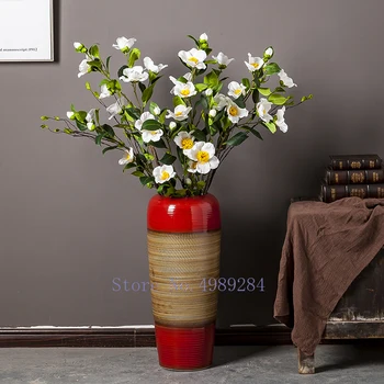 CREATIVE CERAMICS VASE LARGE LANDING RED RETRO FLOWER ARRANGEMENT ACCESSORIES MODERN CHINESE HOME DECORATION FURNISHING
CREATIVE CERAMICS VASE LARGE LANDING RED RETRO FLOWER ARRANGEMENT ACCESSORIES MODERN CHINESE HOME DECORATION FURNISHING