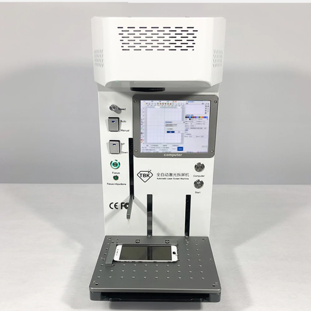 Laser Marking Engraving Machine For Ip Mobile Phone Back Cover Automatic Laser Cutter Separate Marking Printing Machine TBK 958A
Laser Marking Engraving Machine For Ip Mobile Phone Back Cover Automatic Laser Cutter Separate Marking Printing Machine TBK 958A