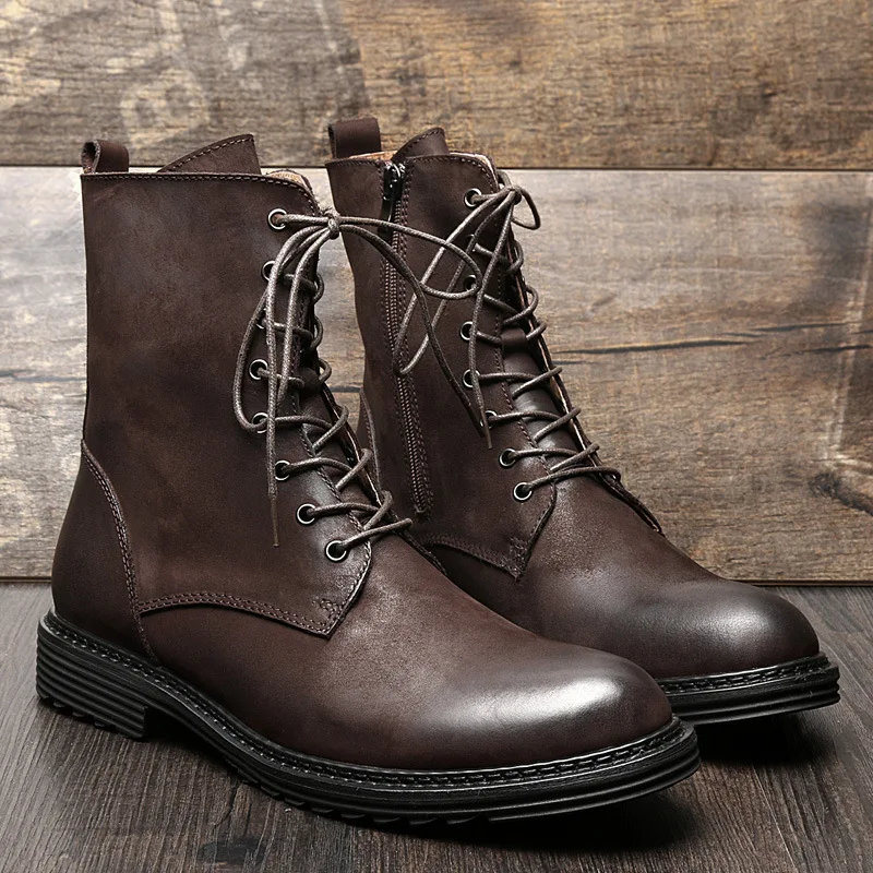 Martin Boots Men's England Winter Men's Boot Hight-top Leather Boot Combat Boots Retro Genuine Leather Boots Middle Boots Fashio
Martin Boots Men's England Winter Men's Boot Hight-top Leather Boot Combat Boots Retro Genuine Leather Boots Middle Boots Fashio