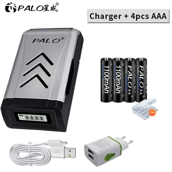 AAA AA Battery Chargers LCD Display Smart battery Charger NI-MH NI-CD aa aaa Chargers+4Pcs aaa 1100mah 12.v rechargeable batter 
AAA AA Battery Chargers LCD Display Smart battery Charger NI-MH NI-CD aa aaa Chargers+4Pcs aaa 1100mah 12.v rechargeable batter
