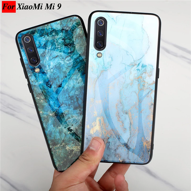 Чехол FLOVEME для телефона Xiaomi Mi 9 Роскошные Блестящие твердые мраморные чехлы из