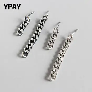 YPAY 100% 925 Sterling Silver Drop Earrings for Women Jewelry Long Personality Twist Chain Asymmetric Earring Oorbellen YME265
YPAY 100% 925 Sterling Silver Drop Earrings for Women Jewelry Long Personality Twist Chain Asymmetric Earring Oorbellen YME265