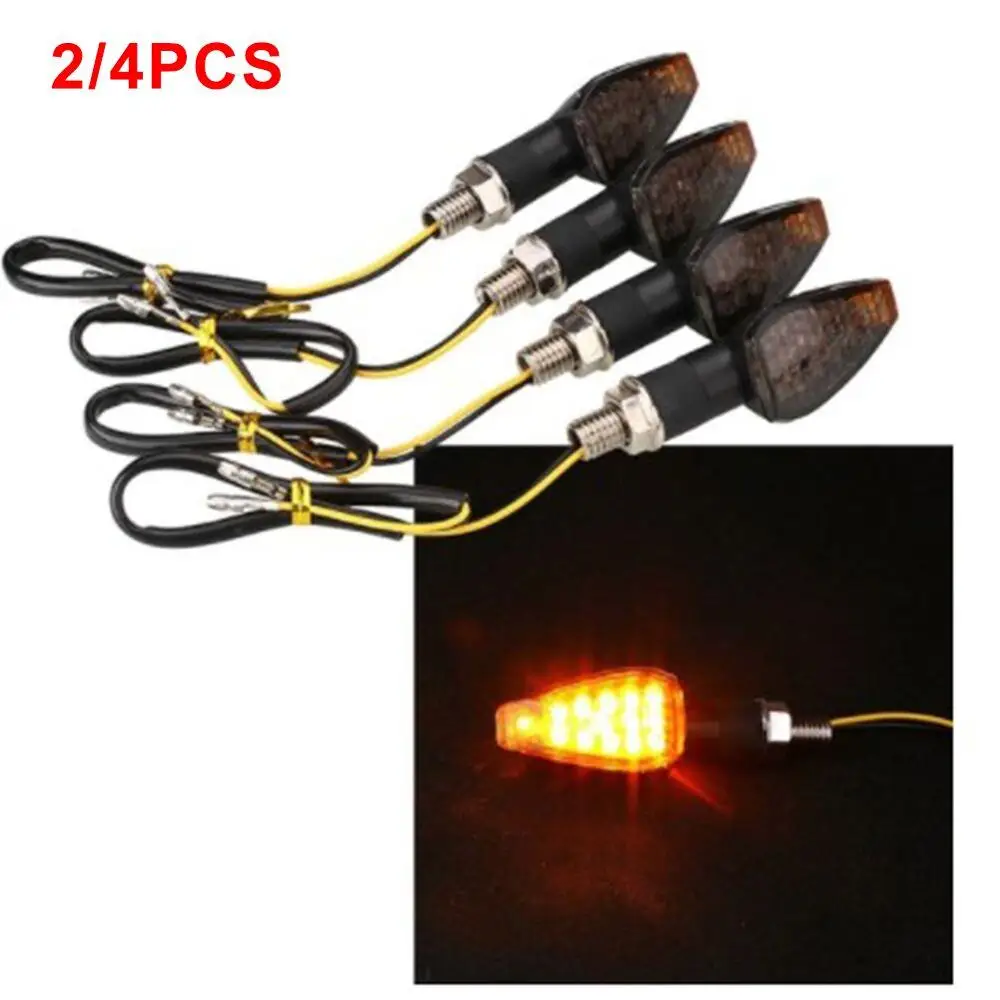 Universal 2 Pairs of Motorcycle Turn Signal Light Triangle LED Sequence Turn Signal Indicator General Motorcycle Signal Light
Universal 2 Pairs of Motorcycle Turn Signal Light Triangle LED Sequence Turn Signal Indicator General Motorcycle Signal Light
