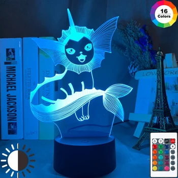 3D Illusion Lamp Game Go Vaporeon Figure Nightlight for Kids Bedroom Lighting 16 Colors with Remote Led Night Light Gift
3D Illusion Lamp Game Go Vaporeon Figure Nightlight for Kids Bedroom Lighting 16 Colors with Remote Led Night Light Gift