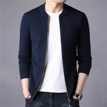 Nice Pop Autumn Winter Fashion Men Business VogueSweater Striped Collar Zipper Knitted Cardigan Jacket Comfortable Sweater
Nice Pop Autumn Winter Fashion Men Business VogueSweater Striped Collar Zipper Knitted Cardigan Jacket Comfortable Sweater