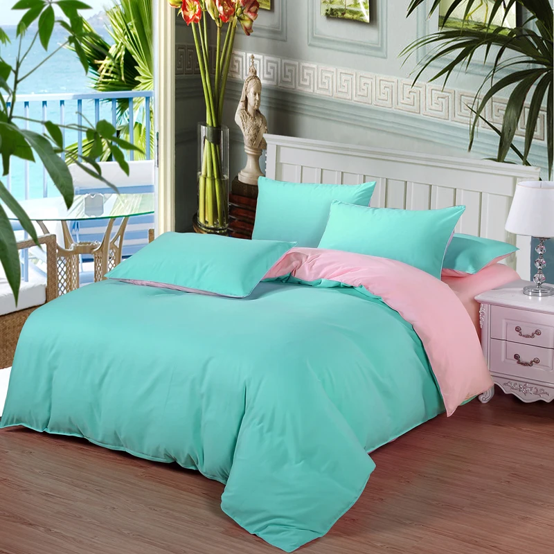 Classic Simple Bedding Set 7 Size Grey Blue Pink Solid Bed Linen 4pcs/set Duvet Cover Sets Bed Sheet Ab Side Home Textile 2019
Classic Simple Bedding Set 7 Size Grey Blue Pink Solid Bed Linen 4pcs/set Duvet Cover Sets Bed Sheet Ab Side Home Textile 2019