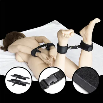 

Sponge BDSM Bondage Woman Anklet Restraints Sex Handcuffs with Buckle Foot Hand Cuff Slave Games Adult Sex Toys for Couples