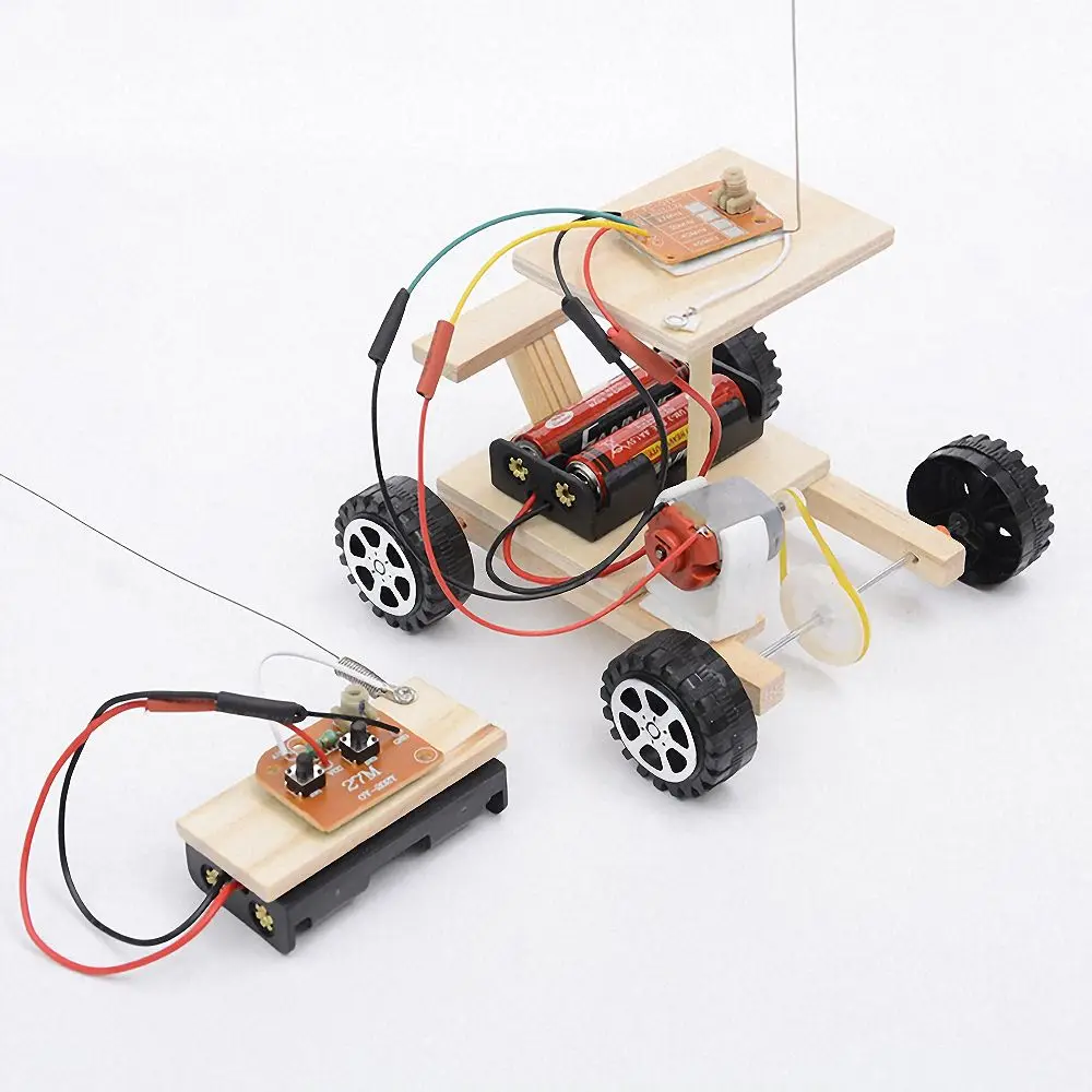 DIY Wireless Remote Control Racing Assembled Car Model Building Kit Wooden Kids Physical Science Experiments Educational Toys
DIY Wireless Remote Control Racing Assembled Car Model Building Kit Wooden Kids Physical Science Experiments Educational Toys