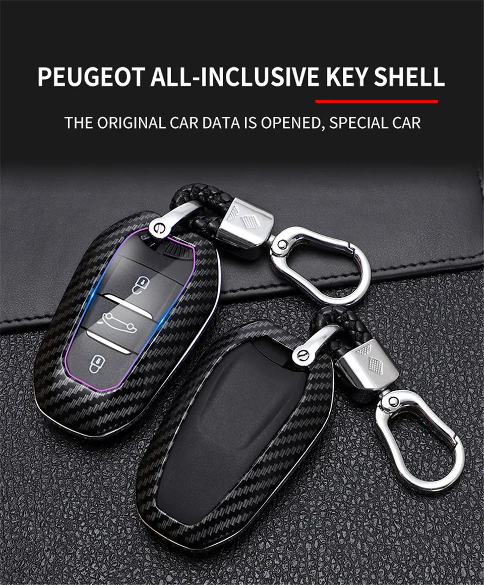 Shell Cover Holder Car Key Fob Case 5008 DS5 DS6 For Peugeot 208 DS3 For Citroen C4 C5 X7 C4L C6 C3-XR 3008 4008 Accessories