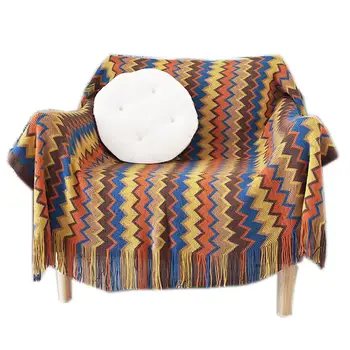 Bohemian Multi-functional Knit Blanket Retro Celebrity Style Tassel Blanket Towel Double Full Sofa Cover Bed Blanket 30E
Bohemian Multi-functional Knit Blanket Retro Celebrity Style Tassel Blanket Towel Double Full Sofa Cover Bed Blanket 30E