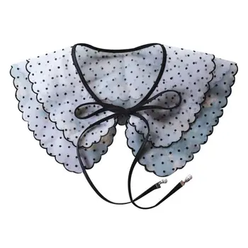 Women Girl Lace Fake Collar Polka Dots Floral Round Neck Detachable Half Shirt 
Women Girl Lace Fake Collar Polka Dots Floral Round Neck Detachable Half Shirt