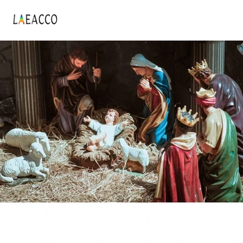 Laeacco Nativity Scene Manger Christian Sheep Straw Photography Backgrounds Customized Photographic Backdrops for Photo Studio
Laeacco Nativity Scene Manger Christian Sheep Straw Photography Backgrounds Customized Photographic Backdrops for Photo Studio