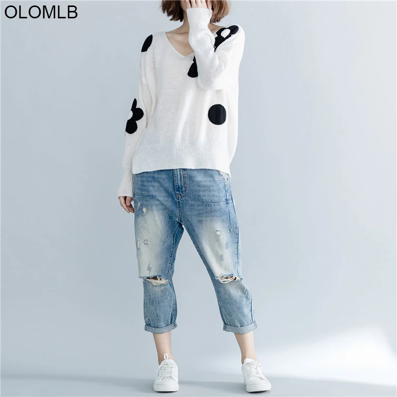 Plus Size Sweater 2019 New Autumn Korea Knit Sweater Women Oversize Blusas Vintage Pullover Jumper Large Size Pullover Tops 5XL
Plus Size Sweater 2019 New Autumn Korea Knit Sweater Women Oversize Blusas Vintage Pullover Jumper Large Size Pullover Tops 5XL