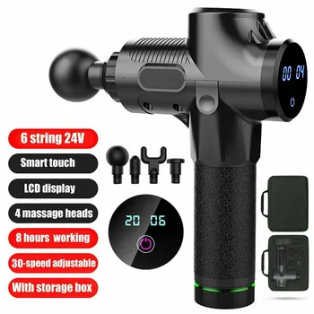 Black Deep Tissue Muscle Percussive Massage Gun Vibration Therapy Massager 30 Speeds Massager Gun 4 Heads 30 Speeds
Black Deep Tissue Muscle Percussive Massage Gun Vibration Therapy Massager 30 Speeds Massager Gun 4 Heads 30 Speeds
