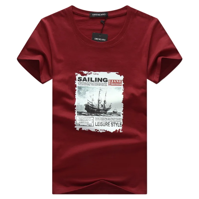 SWENEARO Men's T-Shirts Summer Fashion Sailing Print Funny T-Shirt Men T Shirt Casual Hip Hop O-Neck Short Sleeve Tee Shirt Male
SWENEARO Men's T-Shirts Summer Fashion Sailing Print Funny T-Shirt Men T Shirt Casual Hip Hop O-Neck Short Sleeve Tee Shirt Male