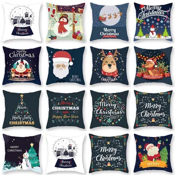 New Christmas Elk Santa Claus Christmas Tree Printing Cushion Home Pillowcase cojines sofa decoracion elegante подушки декор
New Christmas Elk Santa Claus Christmas Tree Printing Cushion Home Pillowcase cojines sofa decoracion elegante подушки декор