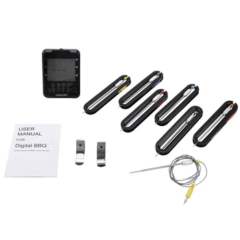 Remote Wireless Digital Meat BBQ Oven Thermometer Home Use Stainless Steel Probe Large Sn with Timer
Remote Wireless Digital Meat BBQ Oven Thermometer Home Use Stainless Steel Probe Large Sn with Timer