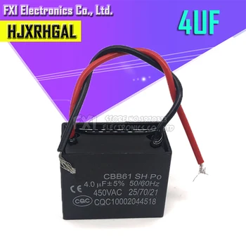 5pcs CBB61 4uf starting capacitance AC Fan Capacitor 450V CBB Motor Run Capacitor
5pcs CBB61 4uf starting capacitance AC Fan Capacitor 450V CBB Motor Run Capacitor