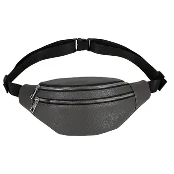 Unisex Fashion Double Zipper Bags Leather Shoulder Bags Waist Belt Bag Chest Bags Leather Belt Bag Small Fashion Fanny Pack /E
Unisex Fashion Double Zipper Bags Leather Shoulder Bags Waist Belt Bag Chest Bags Leather Belt Bag Small Fashion Fanny Pack /E