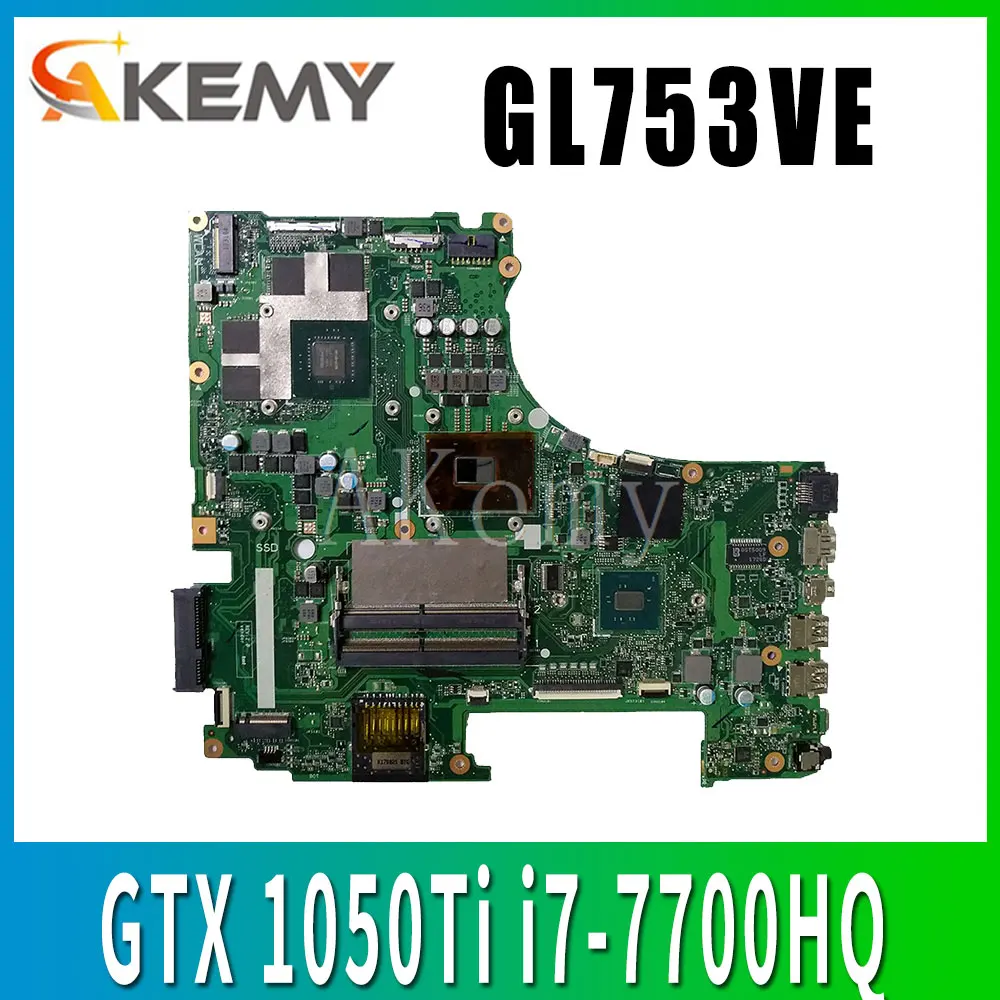 Материнская плата GL753VD материнская REV: 2 0 w/ GTX1050 4G GPU + i7-7700HQ 8 Ghz CPU для ноутбуков ASUS ROG