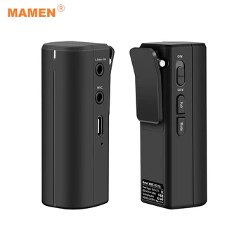 MAMEN Portable 2.4G Wireless Lavalier Microphone Mic Transmitter Receiver System Max. 50M Effective Range 360° Sound Pickup
MAMEN Portable 2.4G Wireless Lavalier Microphone Mic Transmitter Receiver System Max. 50M Effective Range 360° Sound Pickup