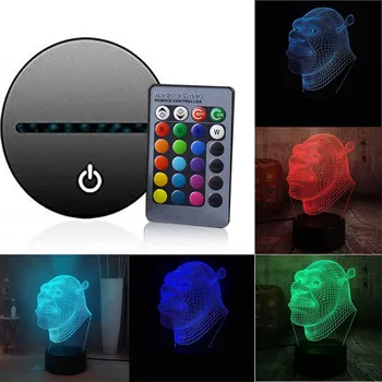 7 Colour 3D LED Night Light lamp Shrek Cartoon Touch Swift Table Desk Bed Lamp Gifts
7 Colour 3D LED Night Light lamp Shrek Cartoon Touch Swift Table Desk Bed Lamp Gifts