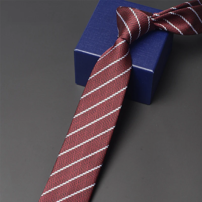 

Brand New Groom Wedding Party Tie High Quality Men's 6CM Skinny Ties Fashion Business Neck Tie For Men Classical Red Necktie