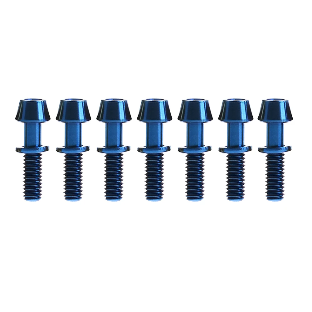 Xingxi 7Pcs M4x15.3mm Titanium Ti Bolt Allen Hex Taper Screws with Washers for Bicycle Cycling Stem Accessories Fasteners
Xingxi 7Pcs M4x15.3mm Titanium Ti Bolt Allen Hex Taper Screws with Washers for Bicycle Cycling Stem Accessories Fasteners