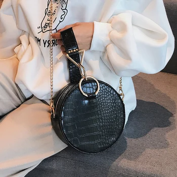 2020 women's bag new fashion wild ins crocodile pattern portable Messenger chain small round bag
2020 women's bag new fashion wild ins crocodile pattern portable Messenger chain small round bag