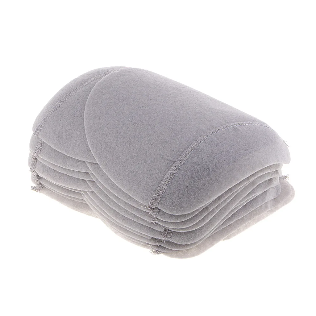 10 Pairs Gray Soft Cotton Shoulder Pads Sew-In Padding For Suits Woolen Coat 10 Pairs Gray Soft Cotton Shoulder Pads Sew-In Padding For Suits Woolen Coat