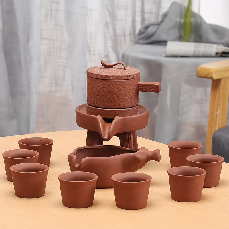 Manufacturers Direct Selling Stoneware Clay Automatic Tea Set Gift Kung Fu Tea Set Lazy Bubble Maker Customizable Logo
Manufacturers Direct Selling Stoneware Clay Automatic Tea Set Gift Kung Fu Tea Set Lazy Bubble Maker Customizable Logo