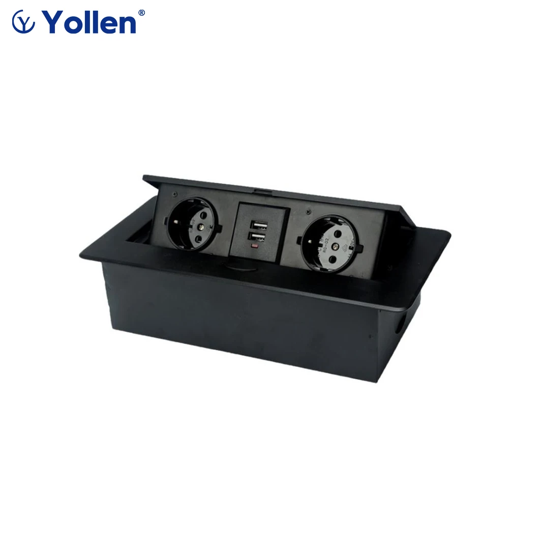 All Aluminum Panel EU Standard hidden type table Socket 2 Way Electrical Outlet Modular Combination Power Outlet 2USB household
All Aluminum Panel EU Standard hidden type table Socket 2 Way Electrical Outlet Modular Combination Power Outlet 2USB household
