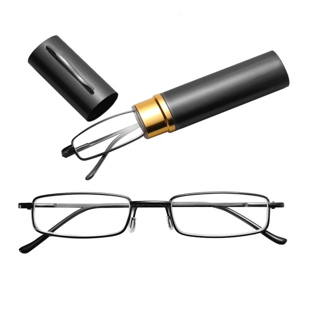 Portable Reading Glasses Unisex Reading Glasses with Pen Holder Case Spring Hinge Glasses Anti-blue Light Degree +100 To +400
Portable Reading Glasses Unisex Reading Glasses with Pen Holder Case Spring Hinge Glasses Anti-blue Light Degree +100 To +400