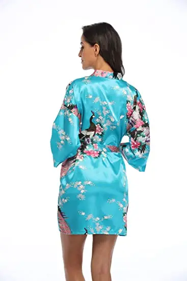 2015 Silk Kimono Robe Bathrobe Women Satin Robe Robe Longue Femme For Women Night Sexy Robes Night Grow For Bridesmaid Summer 2015 Silk Kimono Robe Bathrobe Women Satin Robe Robe Longue Femme For Women Night Sexy Robes Night Grow For Bridesmaid Summer