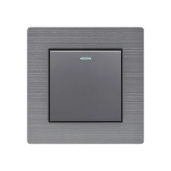 Wall Power Light Switch Light Push Button Switches Aluminum Alloy with Indicator Light 1 2 3 4 Gang 1 2-way Luxury Panel 220V
Wall Power Light Switch Light Push Button Switches Aluminum Alloy with Indicator Light 1 2 3 4 Gang 1 2-way Luxury Panel 220V