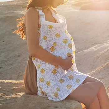 Breastfeeding Nursing Cover Breathable and Soft Full Coverage Feeding Baby Apron 95AE