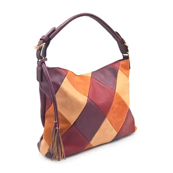 European And American High Quality PU Leather Retro Ladies Shoulder Bag Color-block Fringe Messenger Bag Hobo Bolsa Feminina
European And American High Quality PU Leather Retro Ladies Shoulder Bag Color-block Fringe Messenger Bag Hobo Bolsa Feminina