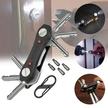 Smart Key Holder Organizer Clip Folder Keychain Compact Key Organizer With LED Lights Bottle Opener 
Smart Key Holder Organizer Clip Folder Keychain Compact Key Organizer With LED Lights Bottle Opener