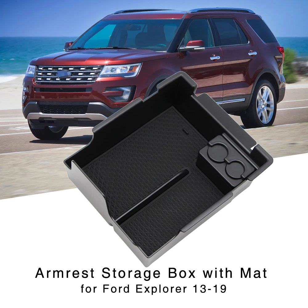 Armrest Storage Box Holder for Ford Explorer 2013 2014 2015 2016 2017 2018 2019 Center Console Tray Interior Organizer with Mat
Armrest Storage Box Holder for Ford Explorer 2013 2014 2015 2016 2017 2018 2019 Center Console Tray Interior Organizer with Mat