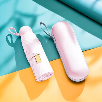 Travel Five Folding Capsule Umbrella Women UV Windproof Mini Pocket Umbrellas Protection Compact Rain Gear For Kids Bumbershoot
Travel Five Folding Capsule Umbrella Women UV Windproof Mini Pocket Umbrellas Protection Compact Rain Gear For Kids Bumbershoot