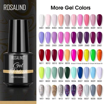ROSALIND Gel Polish Nails Art Semi Permanent Gel Varnishes More Pure Colors Soak Off Nail Polish Need Cured UV LED Manicure
ROSALIND Gel Polish Nails Art Semi Permanent Gel Varnishes More Pure Colors Soak Off Nail Polish Need Cured UV LED Manicure