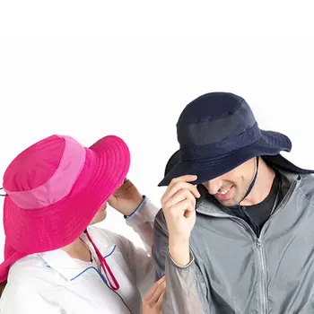 Outdoor Fishing Nylon Wide Brim Round Top With Neck Flap Foldable Cap Quick Dry Bucket Hat Summer Beach Solid Adjustable Strap
Outdoor Fishing Nylon Wide Brim Round Top With Neck Flap Foldable Cap Quick Dry Bucket Hat Summer Beach Solid Adjustable Strap