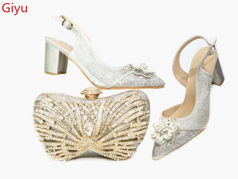 doershow New Shoes and Bag Set African Sets silver Color African Shoe and Bag Set for Party In Women Italian Shoes !HBK1-7
doershow New Shoes and Bag Set African Sets silver Color African Shoe and Bag Set for Party In Women Italian Shoes !HBK1-7