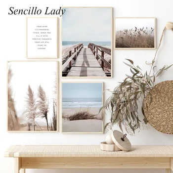 Nature Landscape Canvas Painting Beach Grass Bridge Nordic Poster Wall Art Print Nordic Style Picture Modern Home Decoration 
Nature Landscape Canvas Painting Beach Grass Bridge Nordic Poster Wall Art Print Nordic Style Picture Modern Home Decoration